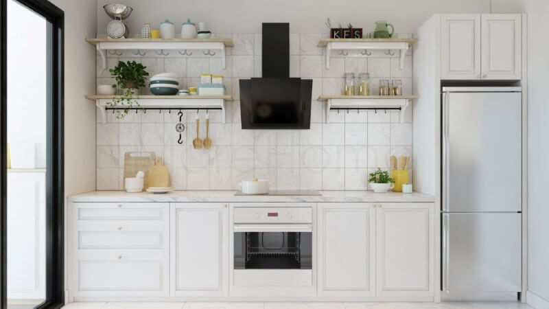 Tủ bếp gỗ đẹp với lối thiết kế không quá cầu kỳ, tăng độ thoáng mà lại vô cùng độc đáo, tạo niềm cảm hứng cho những người nội trợ mang lại những bữa cơm ngon miệng cho những người thân yêu của mình Tủ bếp hiện đại,tủ bếp đẹp hiện đại, tủ bếp An Cường