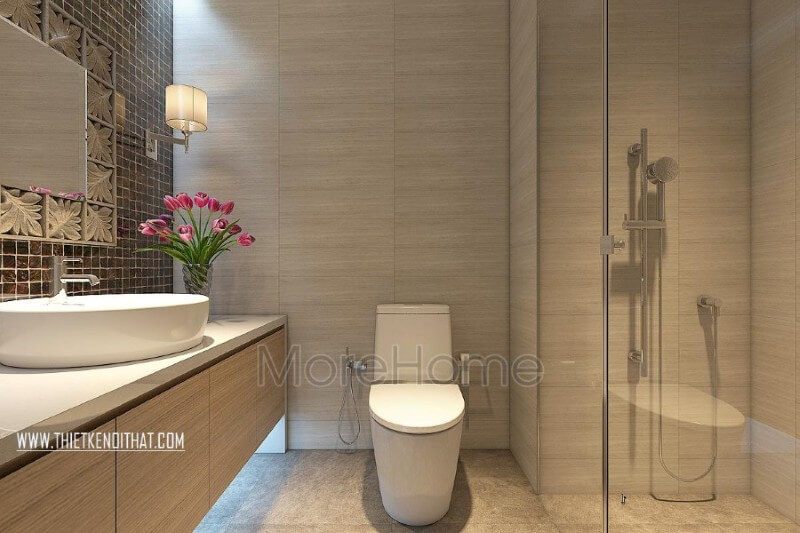 Nội thất phòng tắm chung cư phong cách hiện đại