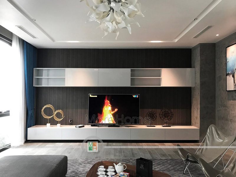 Thi công nội thất gỗ công nghiệp biệt thự hiện đại